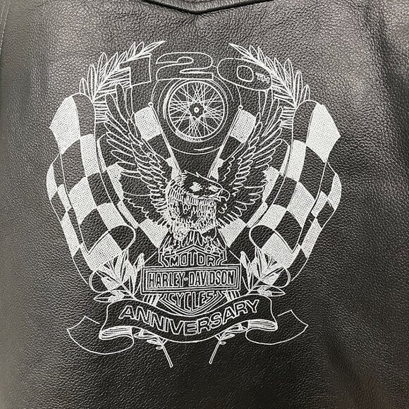 Harley-Davidson® Women's Leather Motorcycle Jacket Medium - Picture 6 of 14